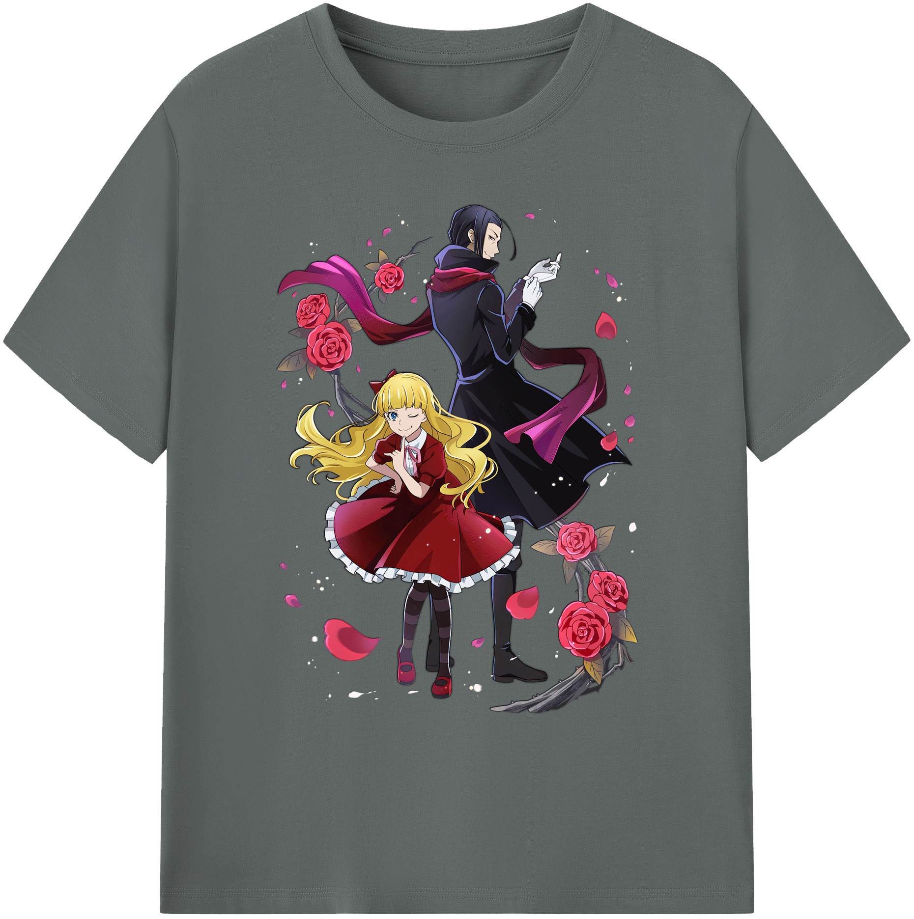 （画像用） 文豪ストレイドッグス Bungo Stray Dogs 綿100％ メンズ半袖Tシャツ｜肌触りやわらか＆通気性